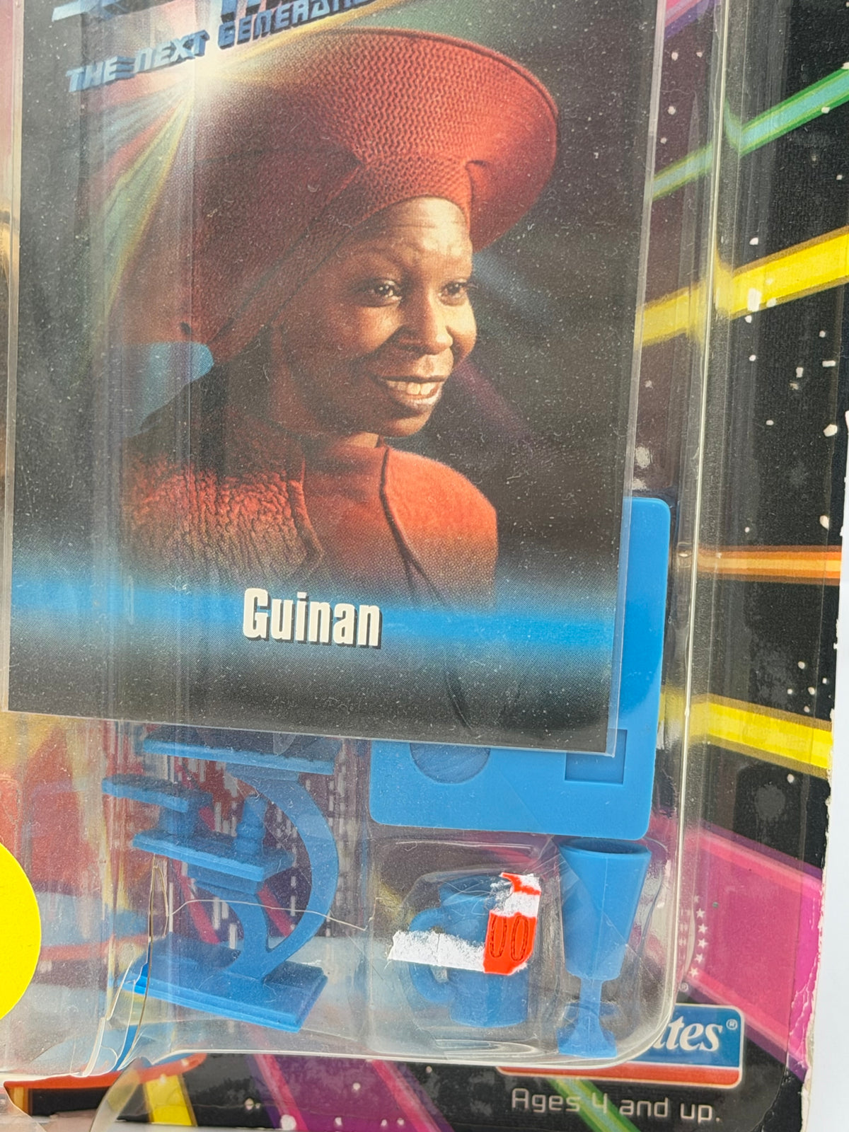 Vintage Playmates Star Trek TNG Guinan on card- card damage