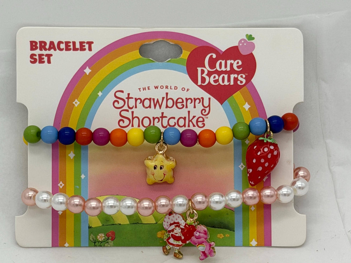 Strawberry Shortcake x Care Bears collab berry sweet charm bracelet set adult sized