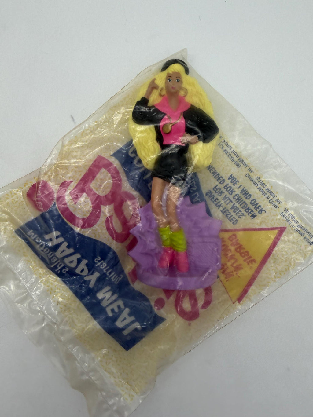 Vintage McDonalds Happy Meal toy Rappin Rockin Barbie figure