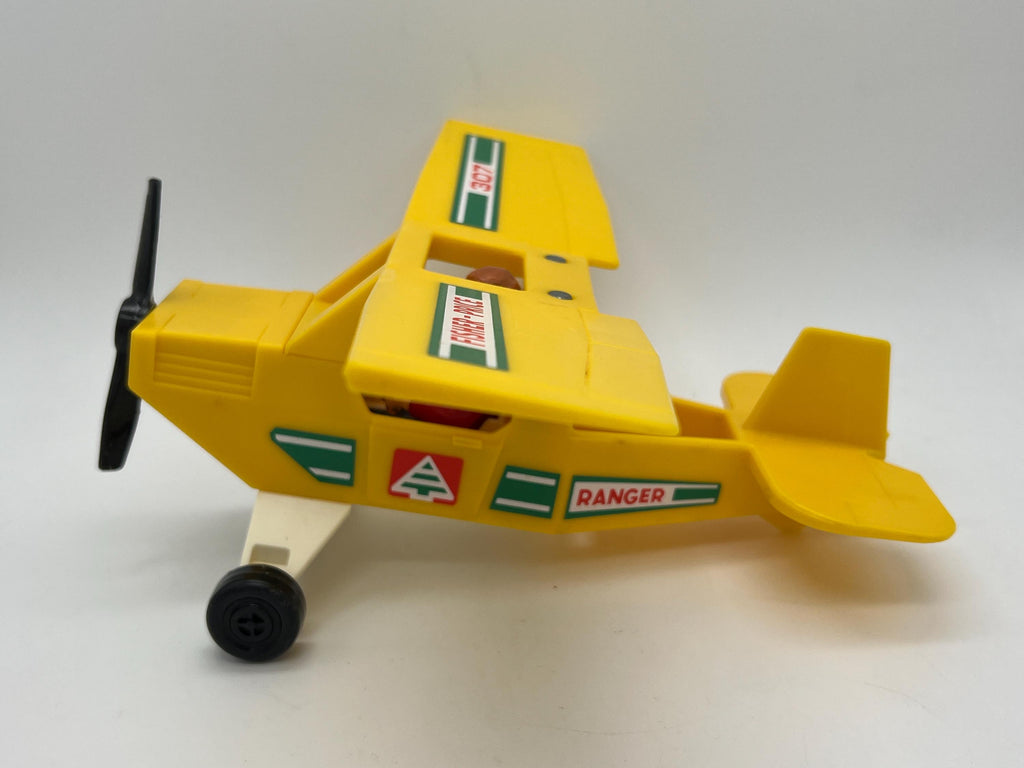 Vintage Fisher Price Adventure People 307 Wilderness Patrol plane FPT1137 and Mountain Climber figure