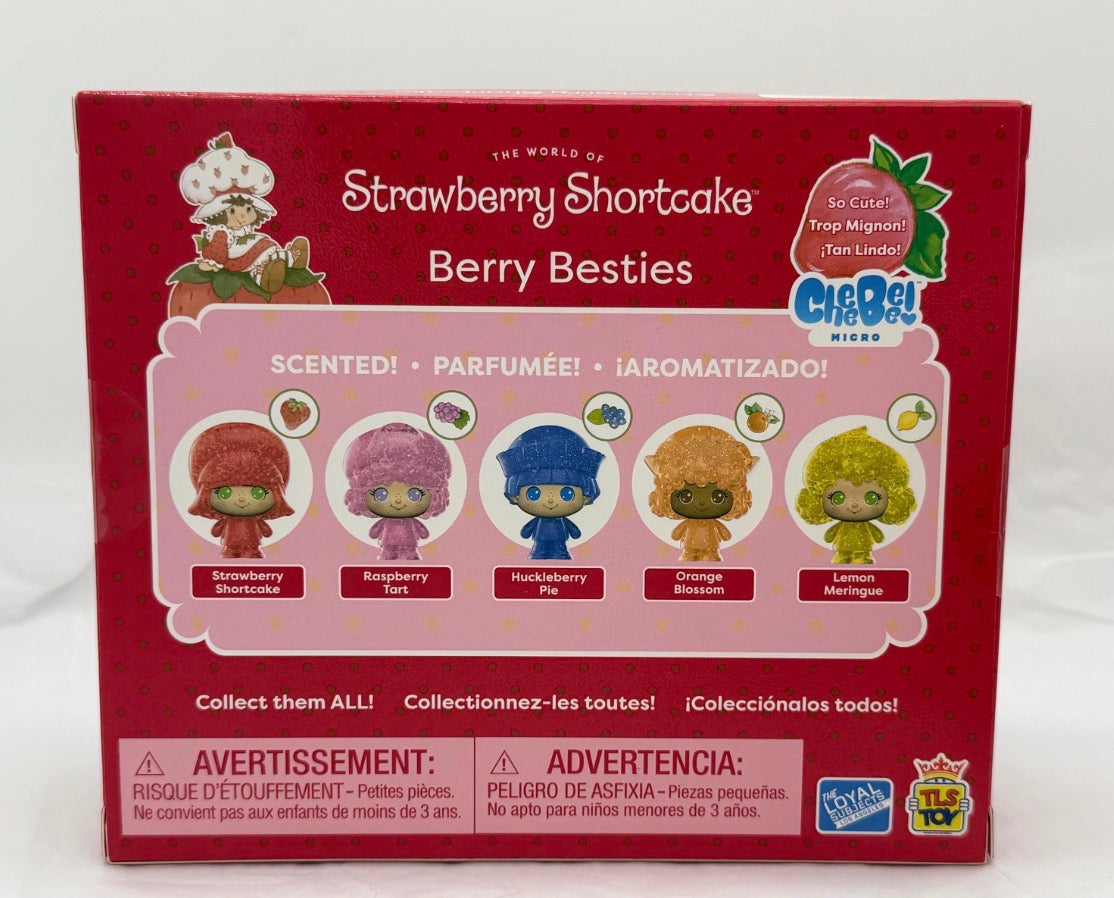 Strawberry Shortcake The Loyal Subjects Cheebee mini Berry Besties glitter set of 5 scented figures