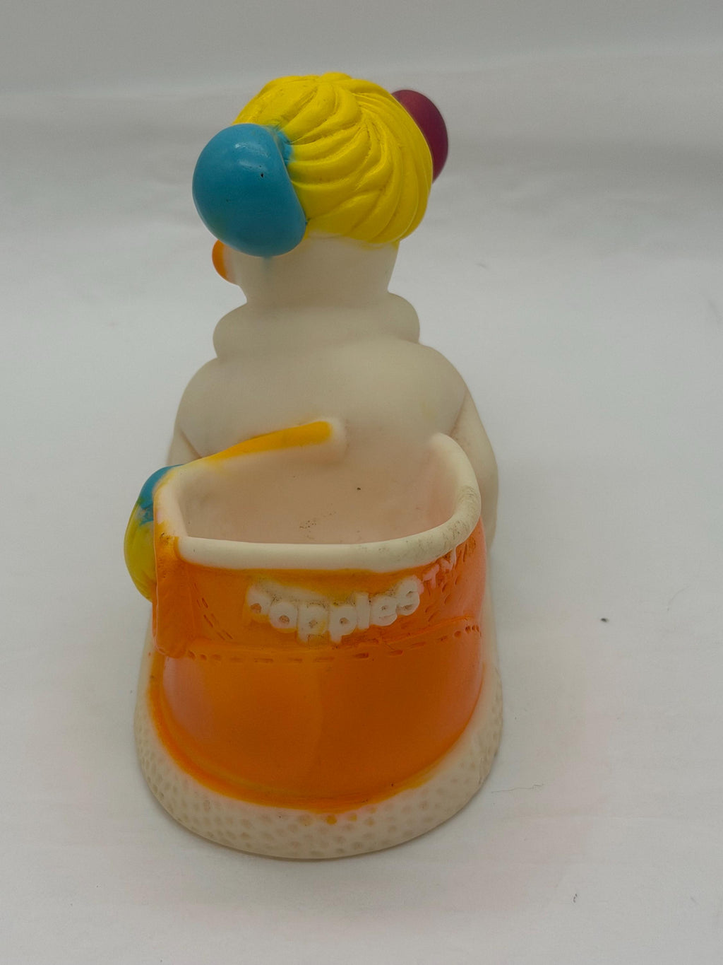 Vintage Popples Puffball vinyl bath toy