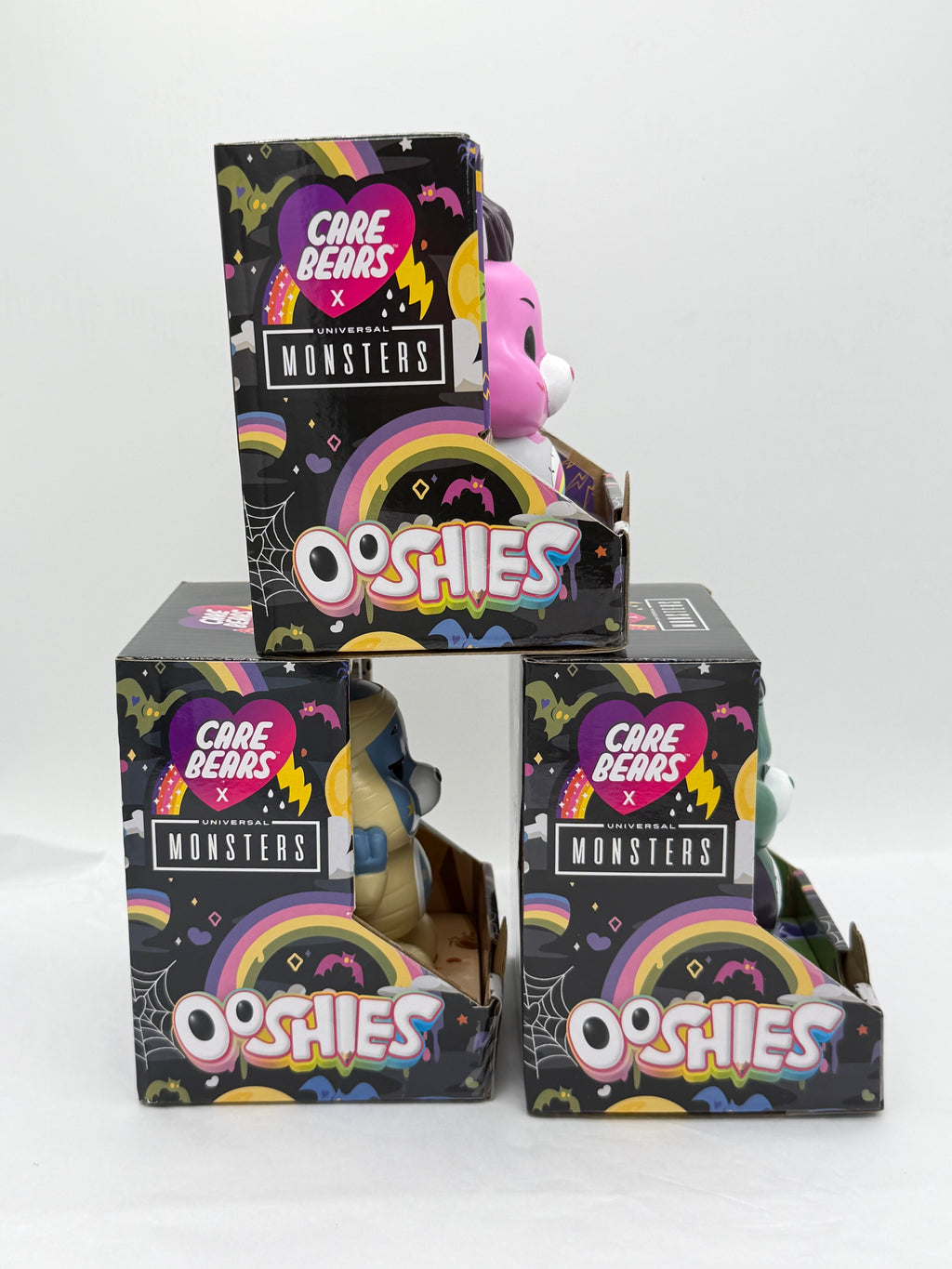 Care Bears x Monsters Ooshies vinyl Halloween figures full set