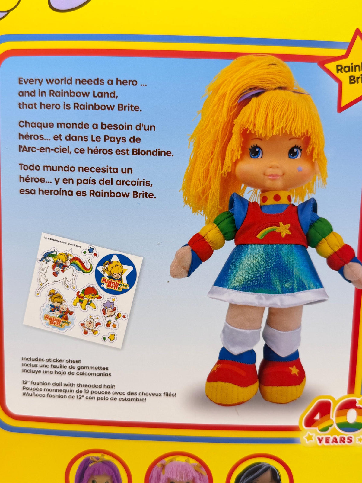 Rainbow Brite 40th anniversary soft doll by The Loyal Subjects