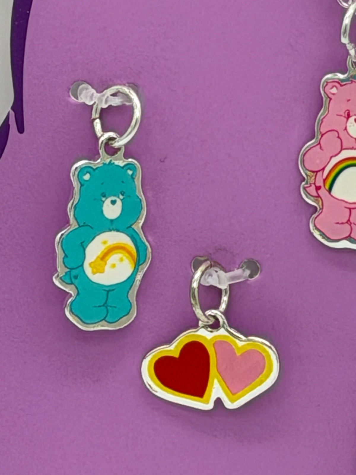 Care Bears charm necklace with interchangeable charms