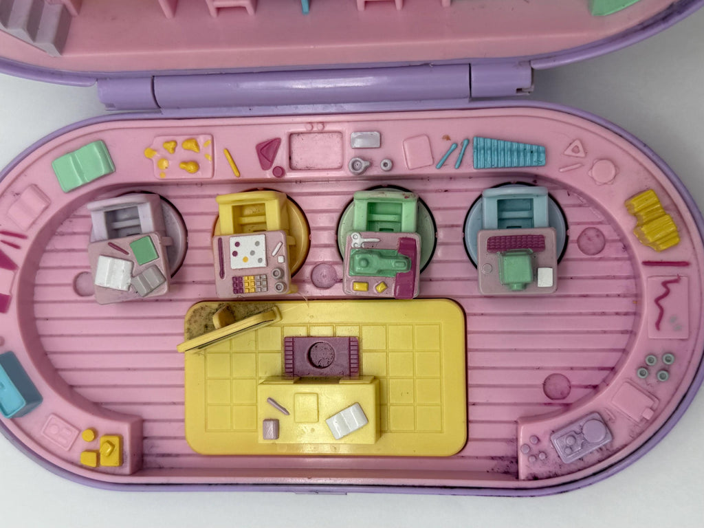 1992 Vintage Polly Pocket Bluebird Toys Stampin School with stampers