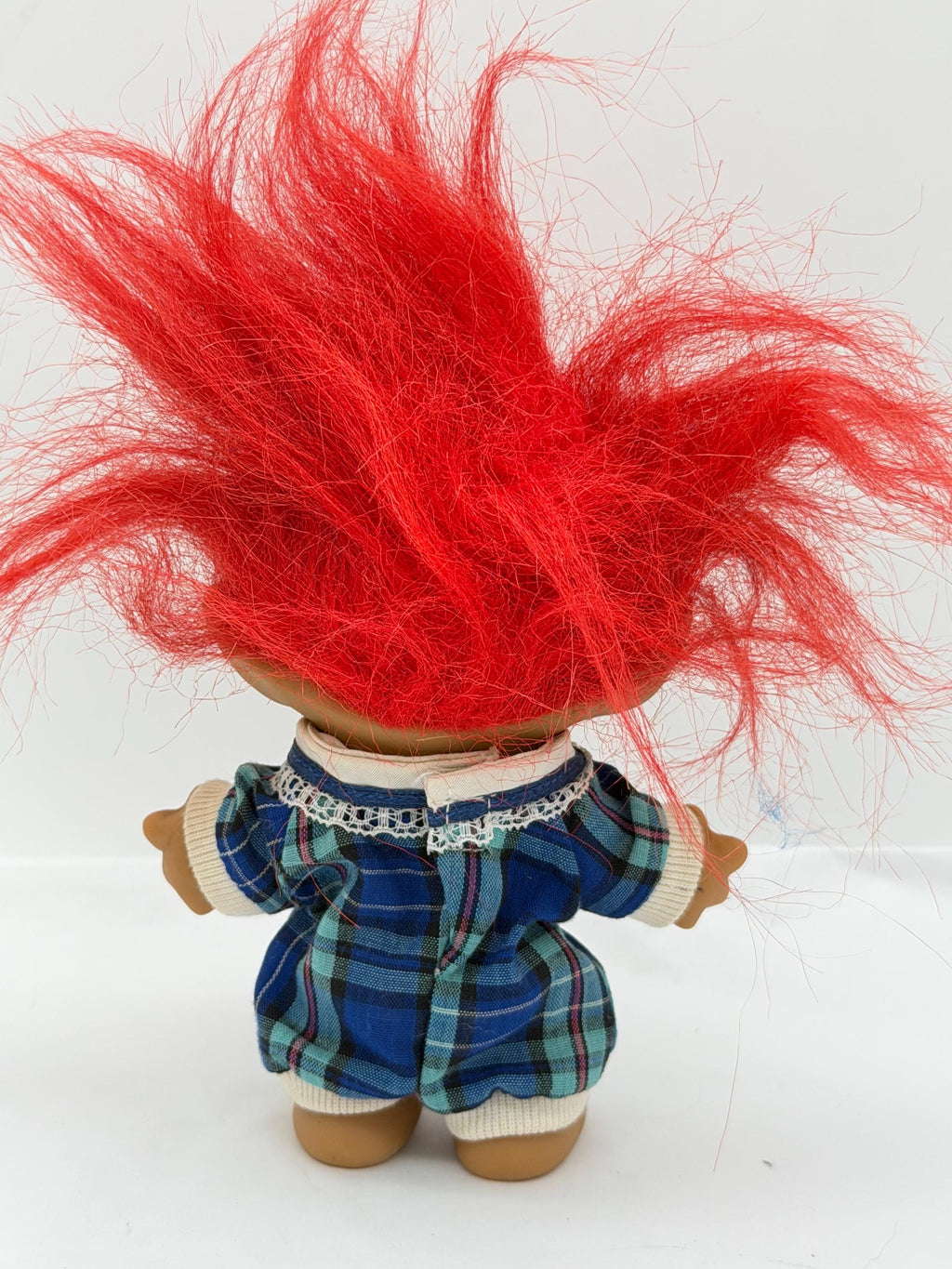 Vintage ACE novelty Treasure Troll in school dress