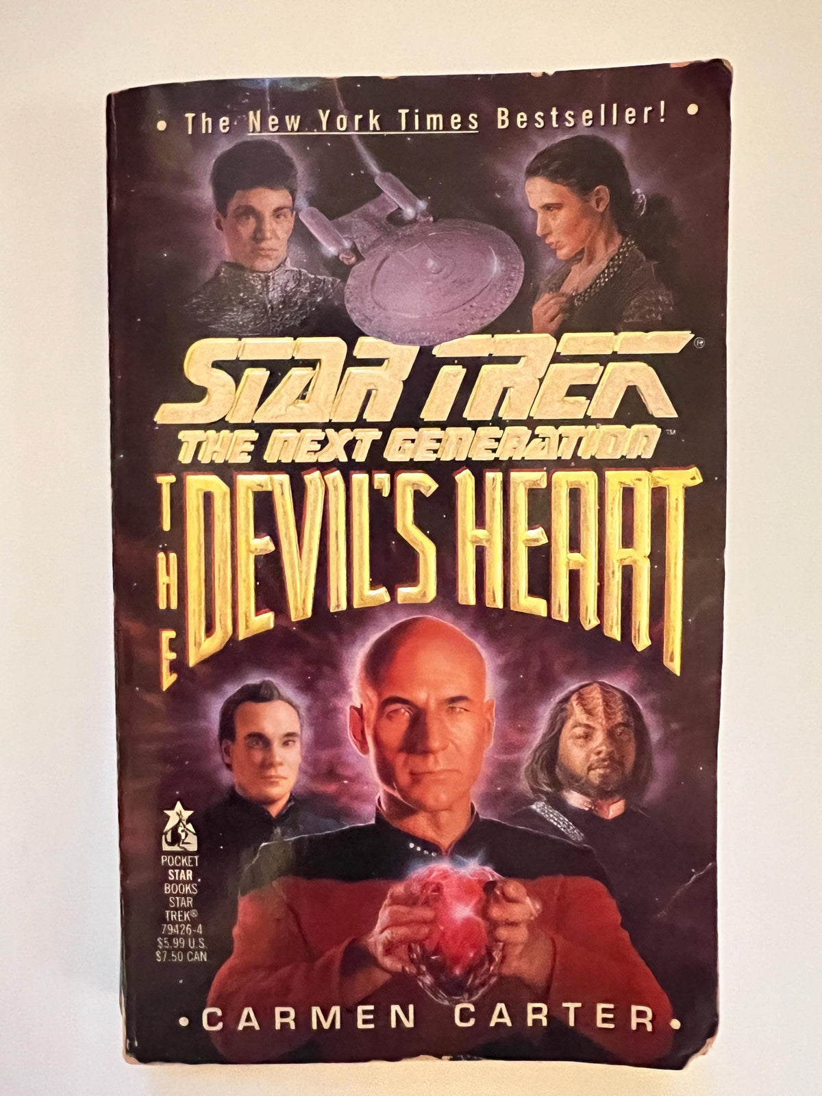 Vintage Star Trek The Next Generation TNG novels lot of 3