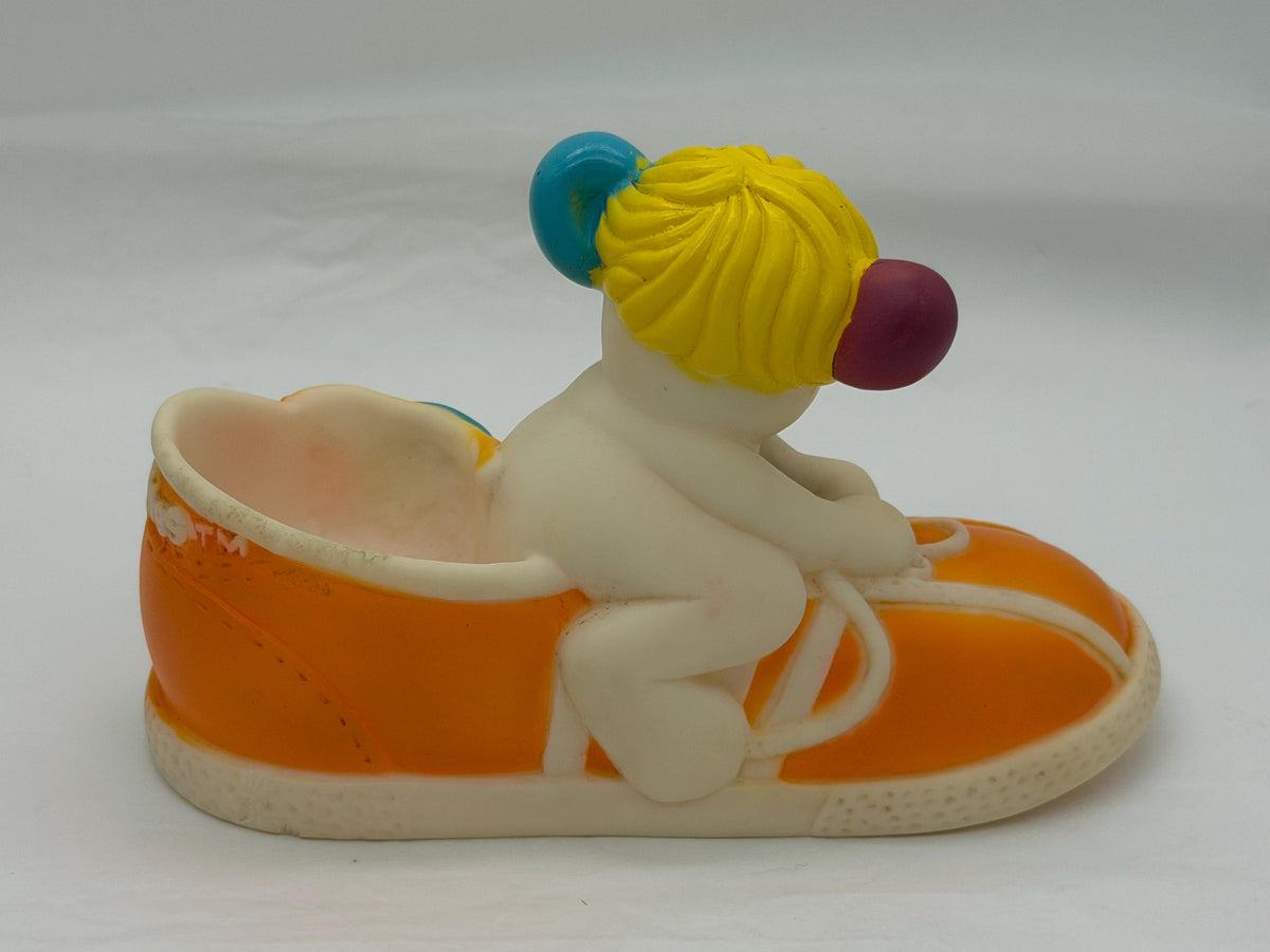 Vintage Popples Puffball vinyl bath toy
