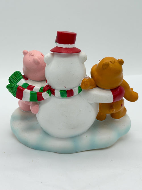 Care  Bears  Tenderheart and Cheer Bear snowman Christmas stocking holder