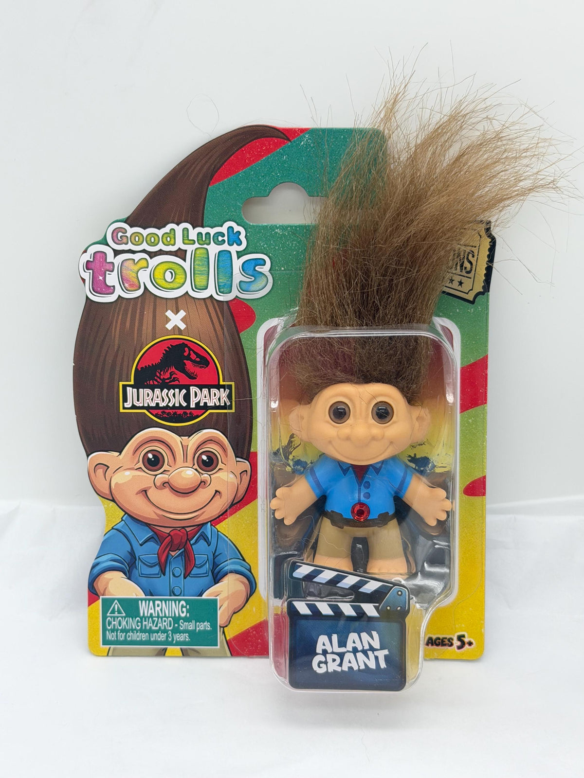 Good Luck Trolls Movie Icons Set: Jurassic Park Ellie Satler and Alan Grant