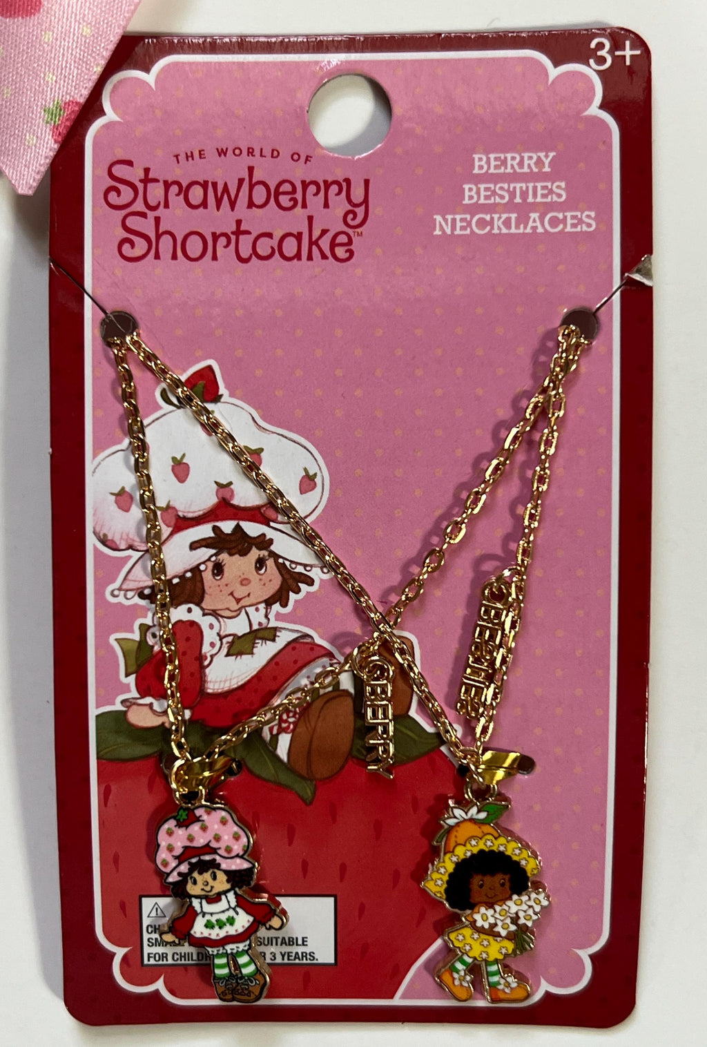 Strawberry Shortcake Berry besties hair bow/ necklace/ bracelet set for you and your bestie