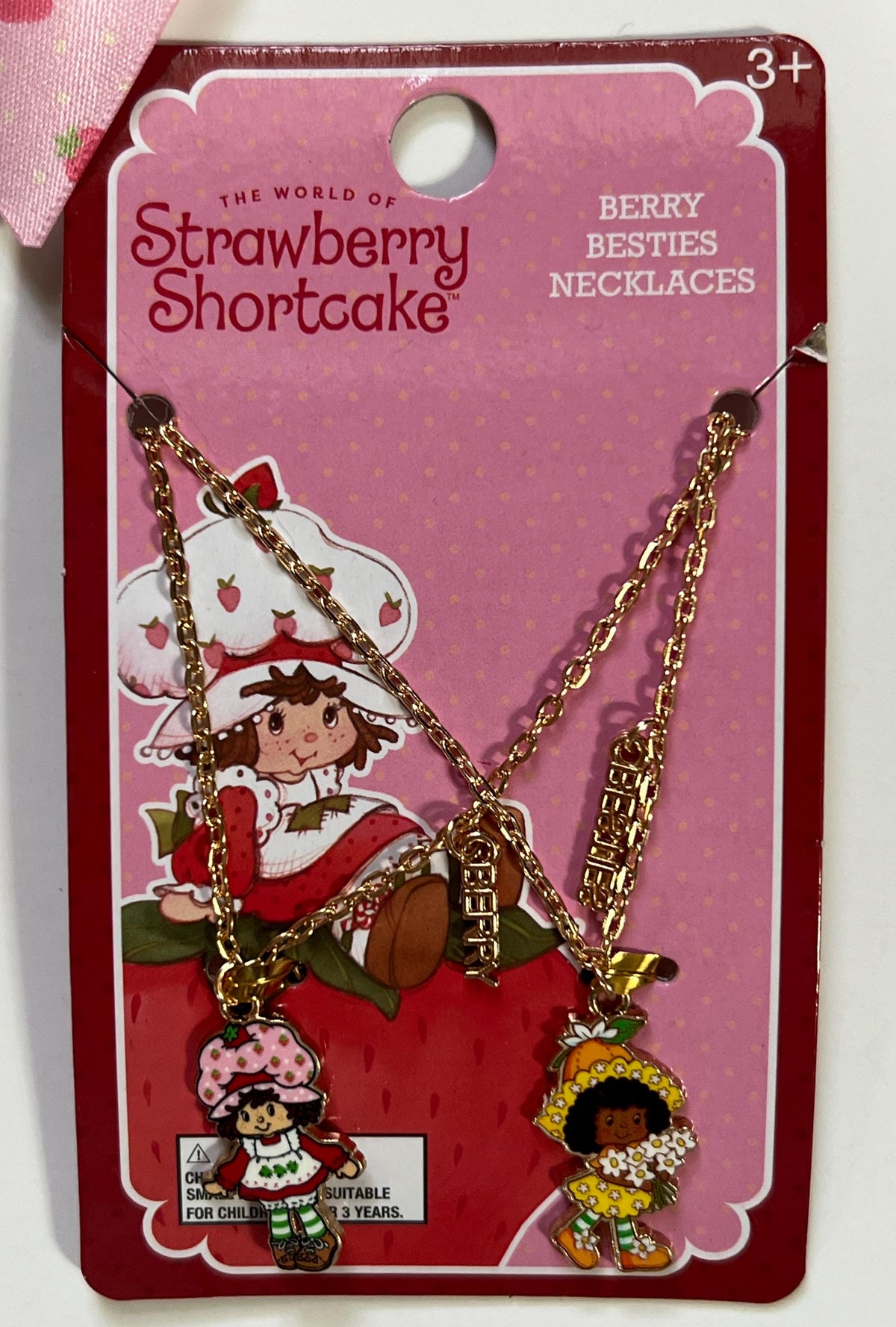 Strawberry Shortcake Berry besties hair bow/ necklace/ bracelet set for you and your bestie