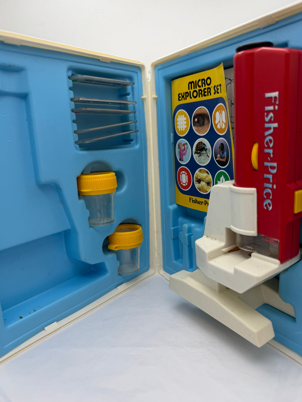 Vintage 1986 Fisher Price Micro Explorer microscrope playset