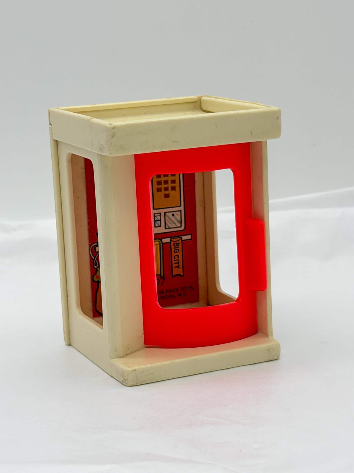 Vintage Fisher Price Play Family Village #997 Phonebooth