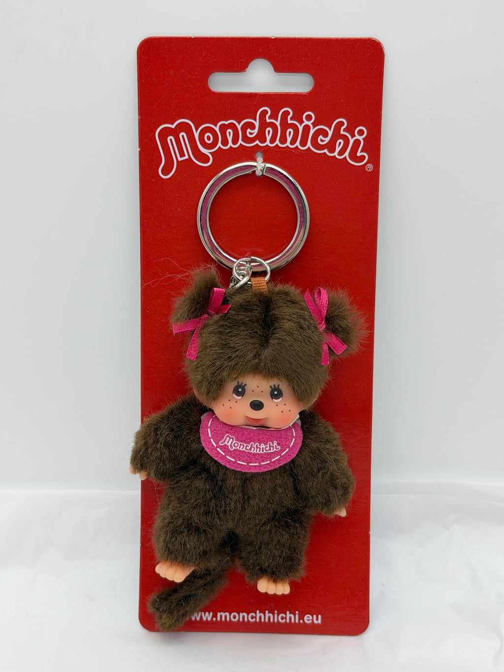 Adorable Double Ponytail Monchichi hanger/ keychain
