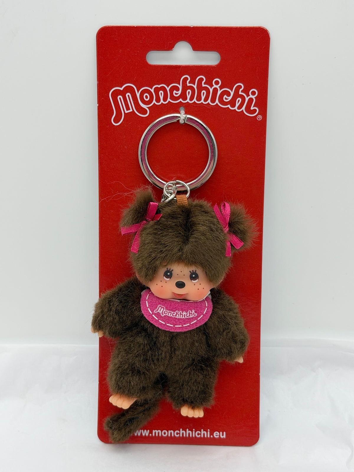 Adorable Double Ponytail Monchichi hanger/ keychain