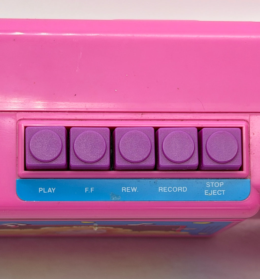 Vintage 1989 Barbie portable cassette player
