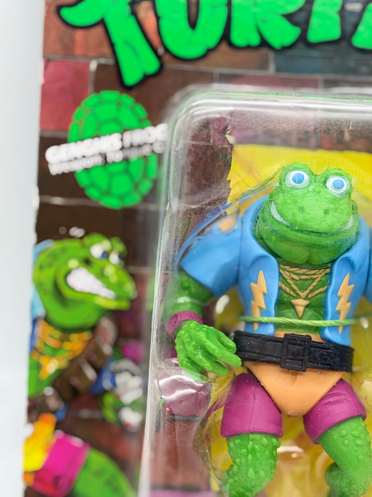 TMNT Nickelodeon Playmates Genghis Frog on card