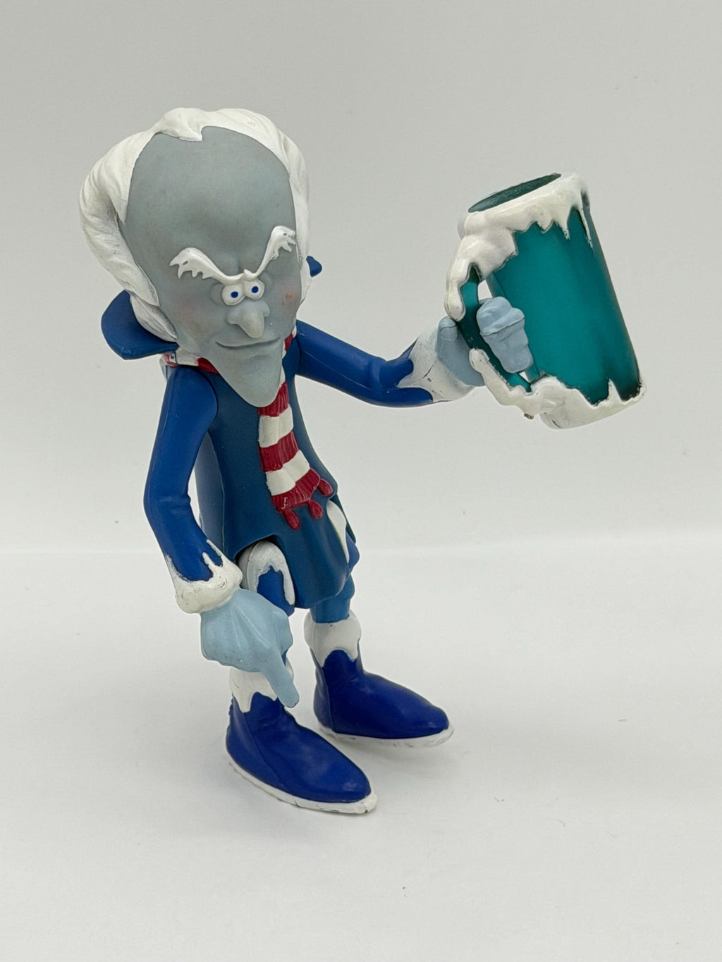Vintage Kenner Care Bears Professor Cold Heart poseable figure with mug