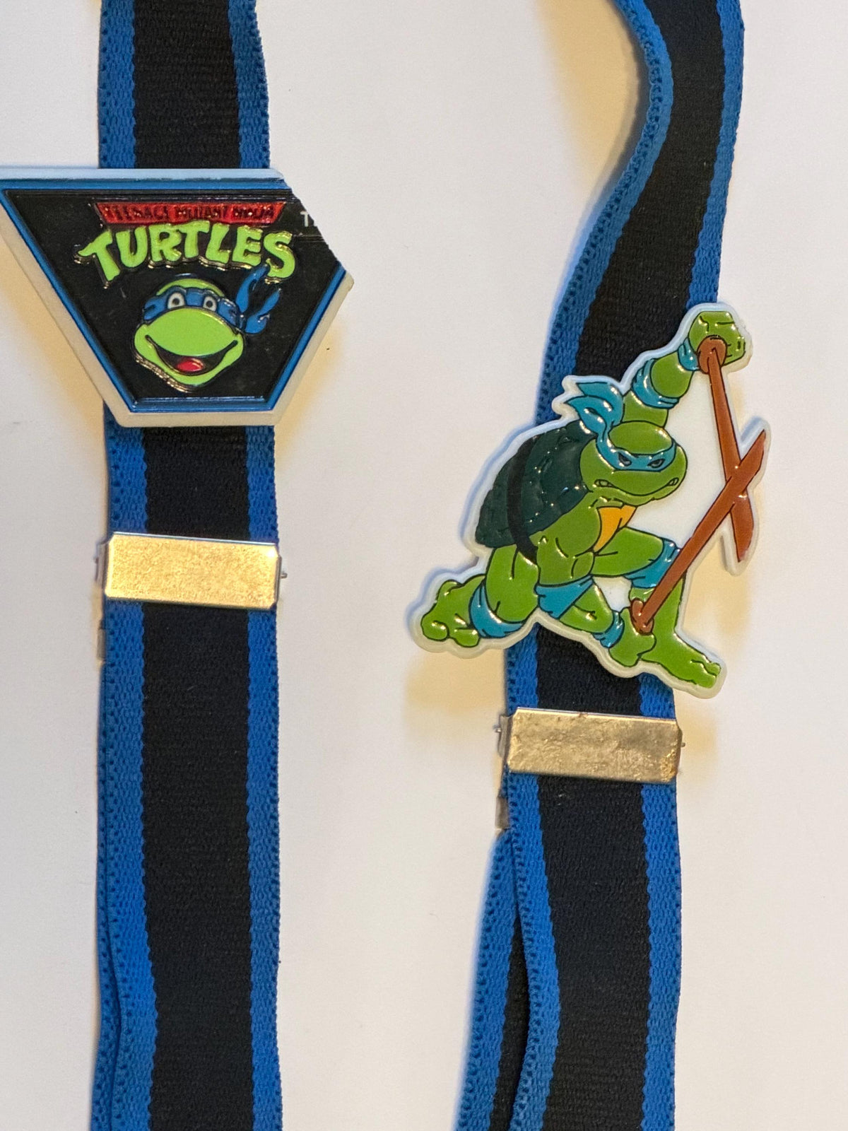 Vintage Teenage Mutant Ninja Turtles TMNT Leonardo child’s suspenders / braces - rare