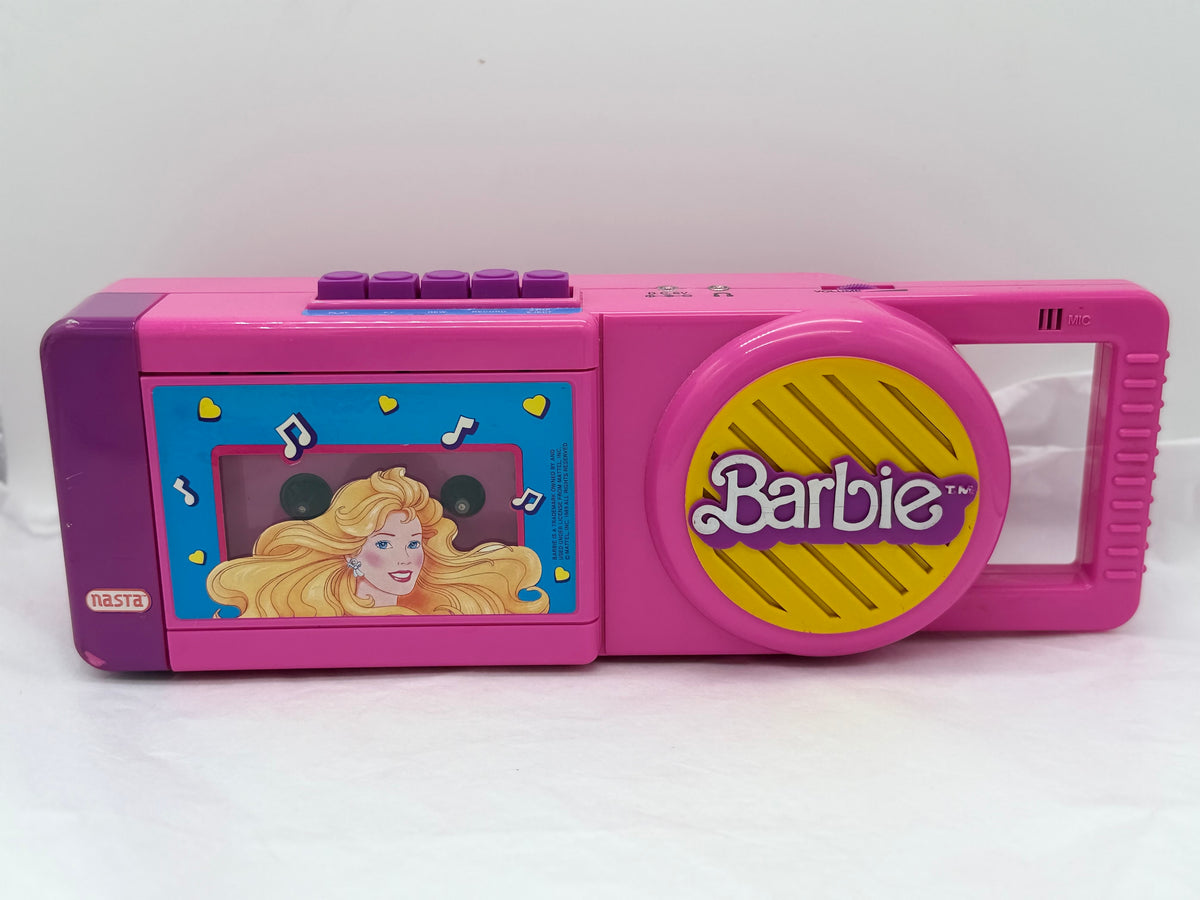Vintage 1989 Barbie portable cassette player