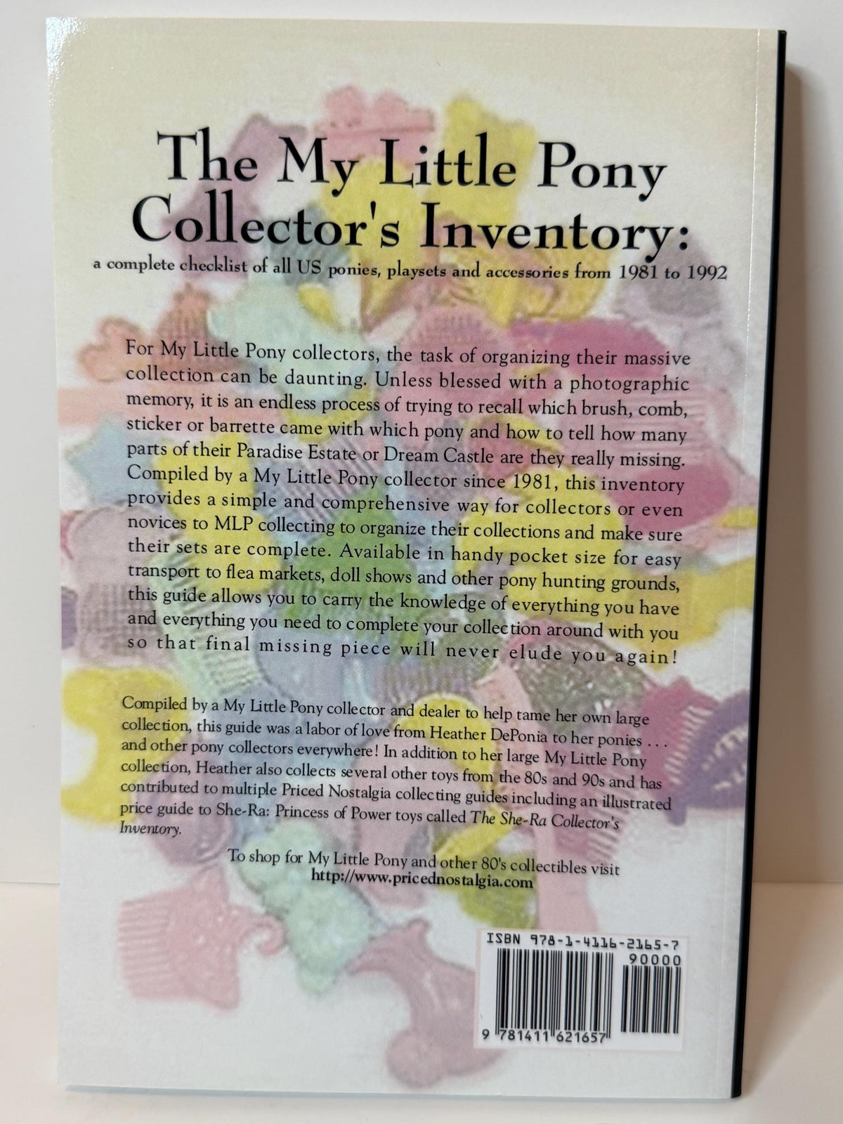 G1  My Little Pony  collectors checklist book
