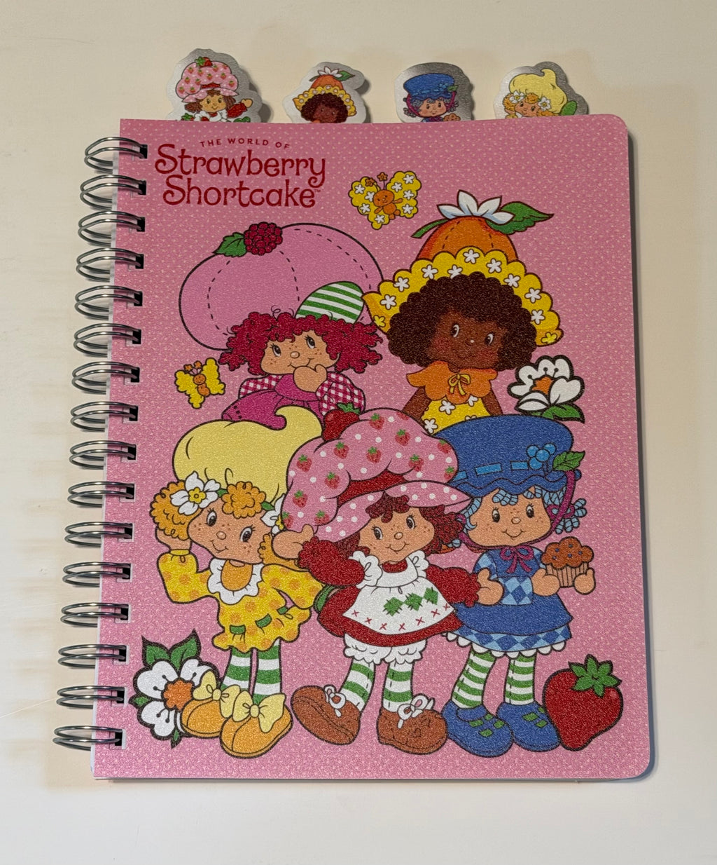 Strawberry Shortcake besties spiral bound tab journal