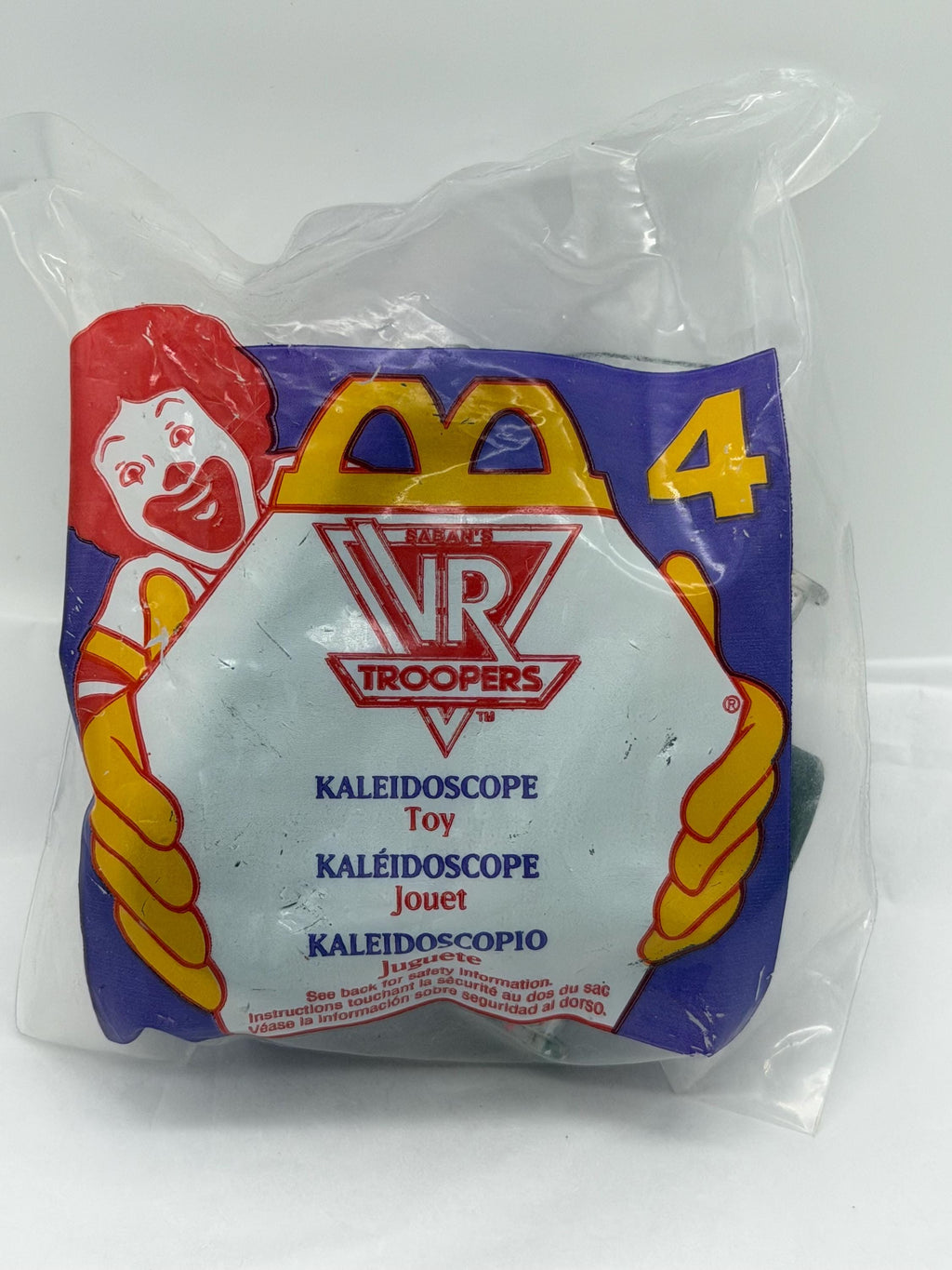 1995 McDonald’s Saban VR Troopers kaleidoscope toy - sealed