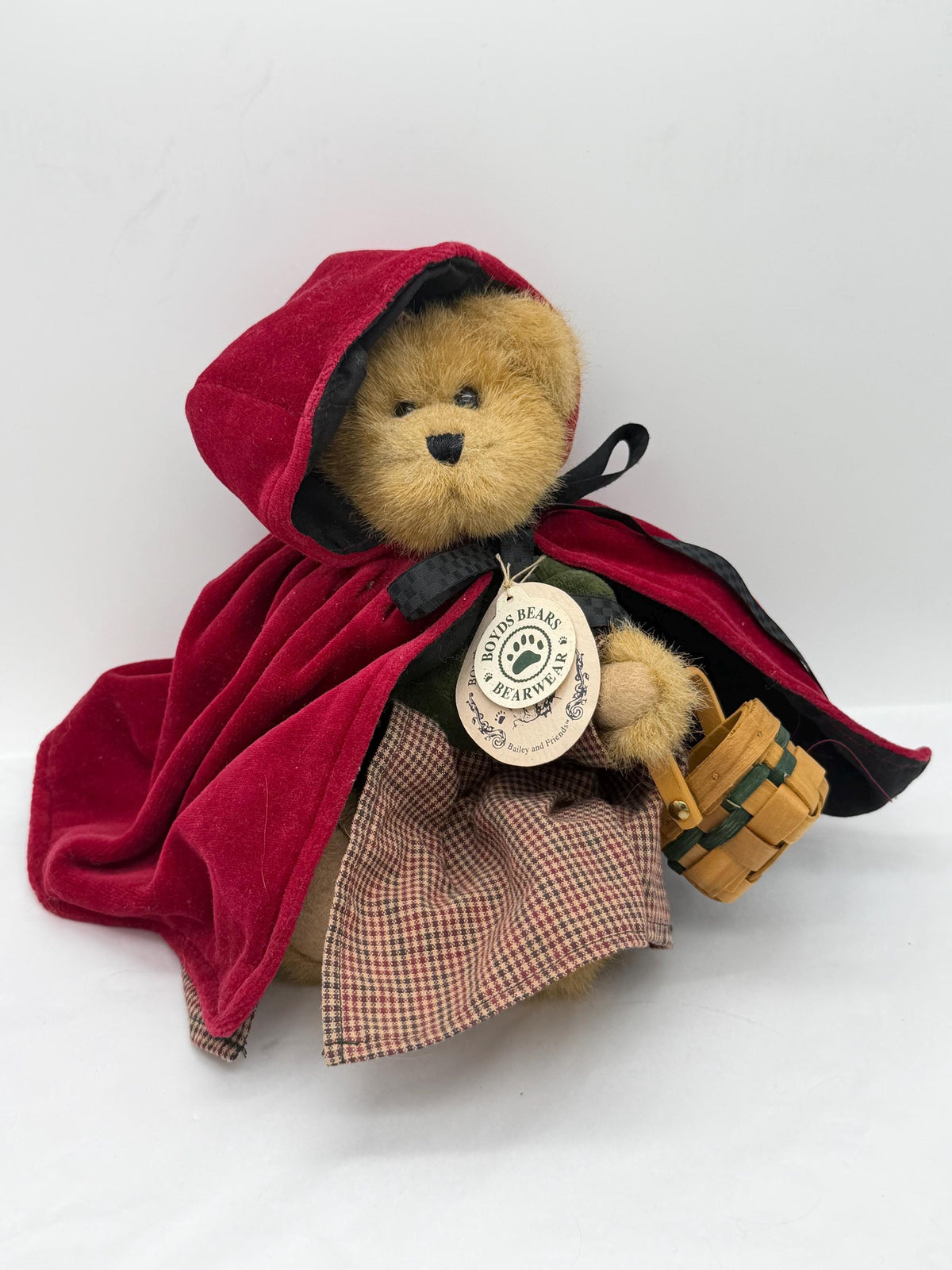 Boyd’s Bears Little Red Riding Hood Bailey Bear plush with tags
