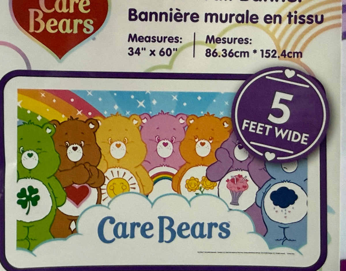 Care Bears party supply pack- wooden table decorations  and party banner