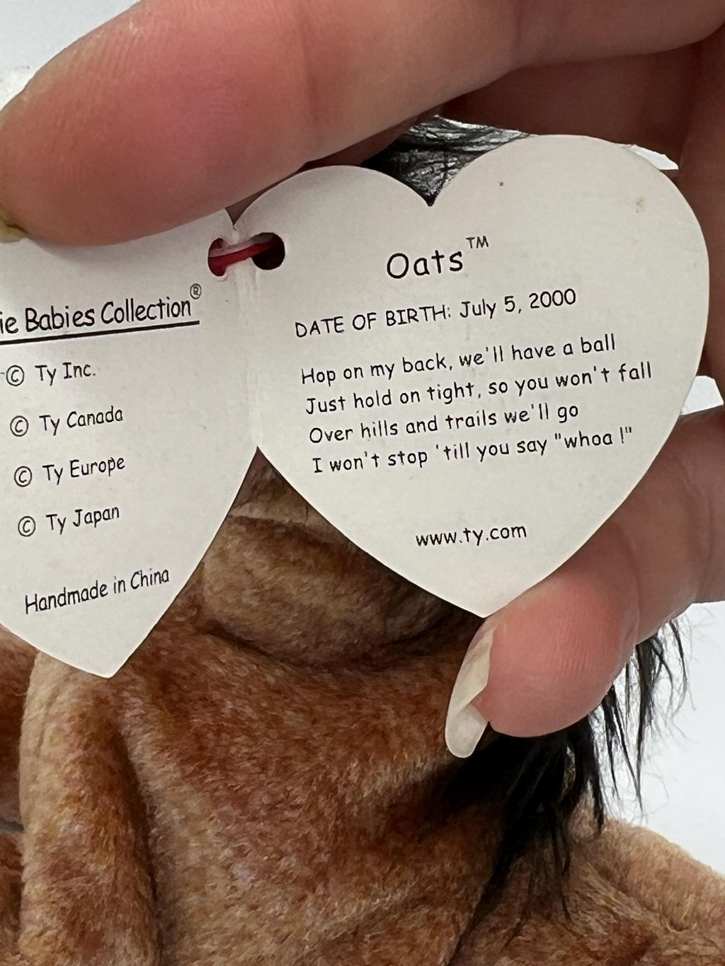 Ty Beanie Babies Oats the Horse- retired