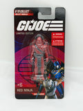 GI Joe mini Red Ninja figure on card