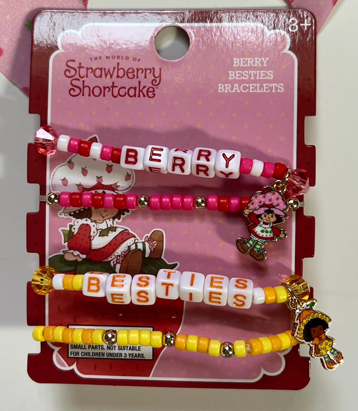 Strawberry Shortcake Berry besties hair bow/ necklace/ bracelet set for you and your bestie