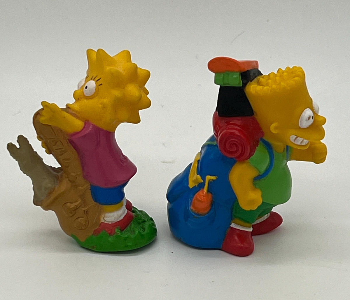 Simpsons vintage Bart and Lisa Simpson PVC figures