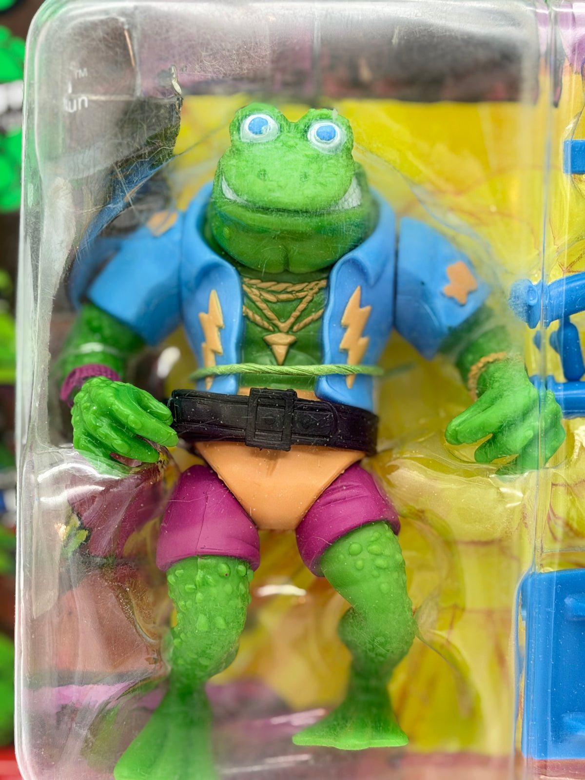 TMNT Nickelodeon Playmates Genghis Frog on card