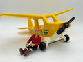 Vintage Fisher Price Adventure People 307 Wilderness Patrol plane FPT1137 and Mountain Climber figure