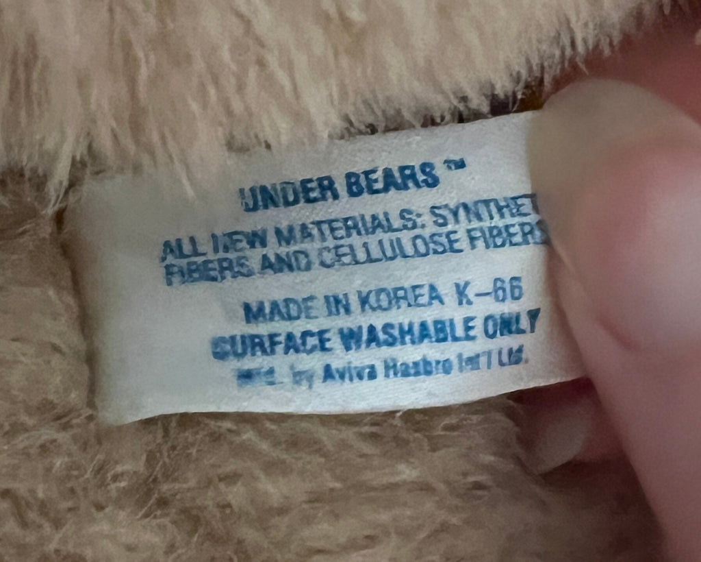 Hard to find vintage  Hasbro Softies  Under Bears