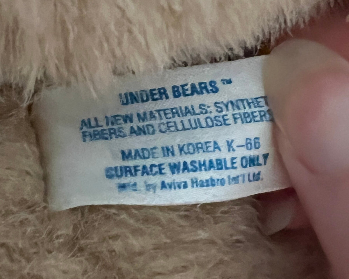 Hard to find vintage  Hasbro Softies  Under Bears