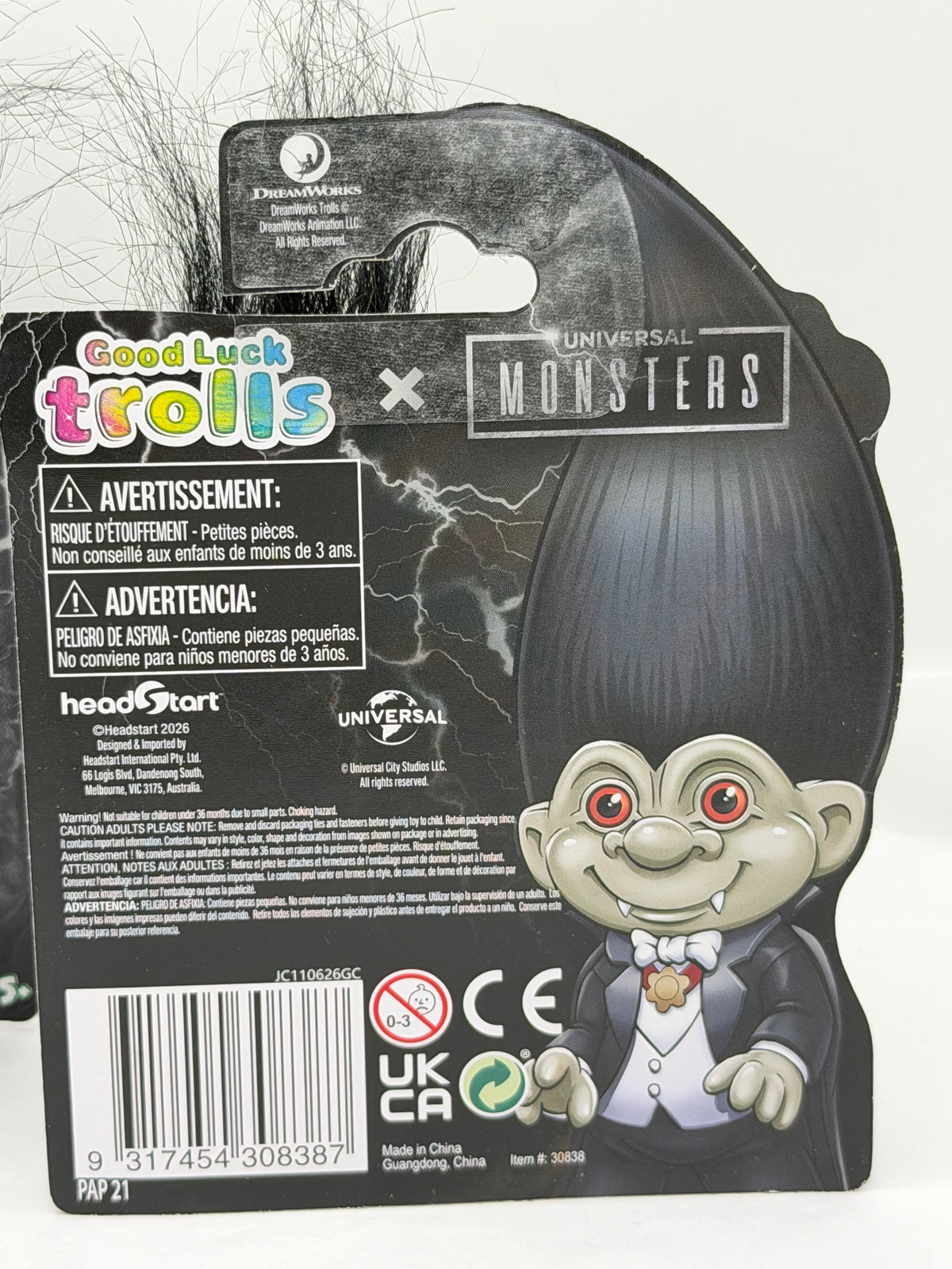 Good Luck Trolls x Monsters Frankenstein’s Monster and Dracula trolls