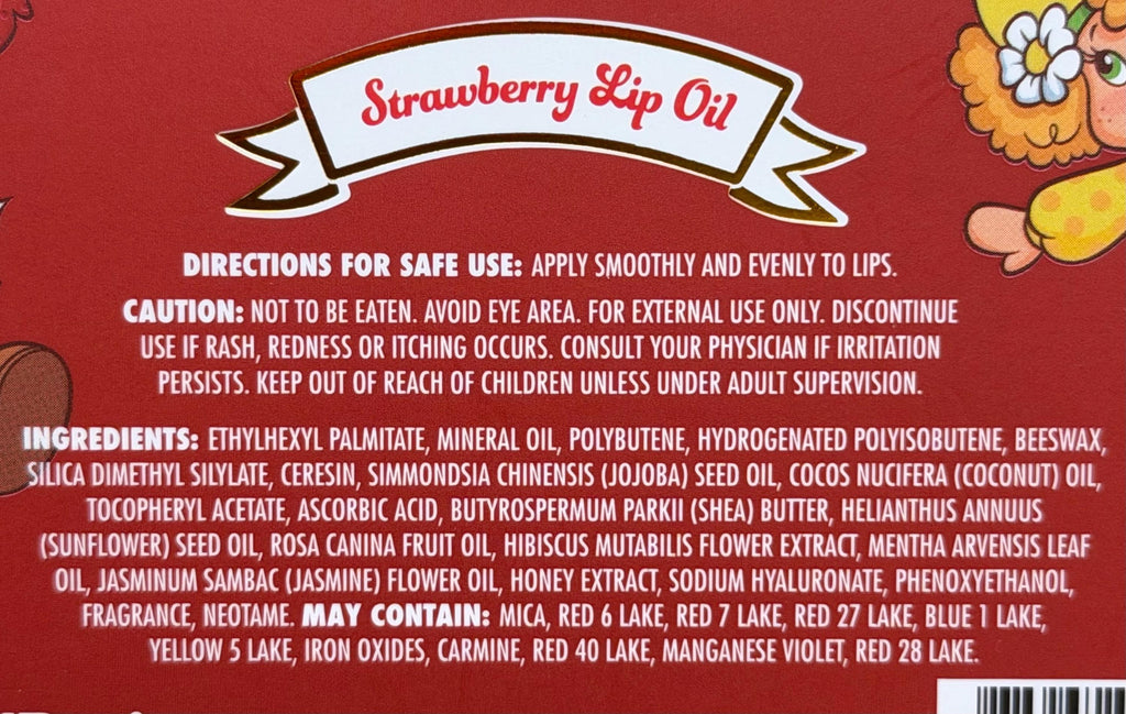 Strawberry Shortcake Berry strawberry  lip oils and lip/ cheek tint set