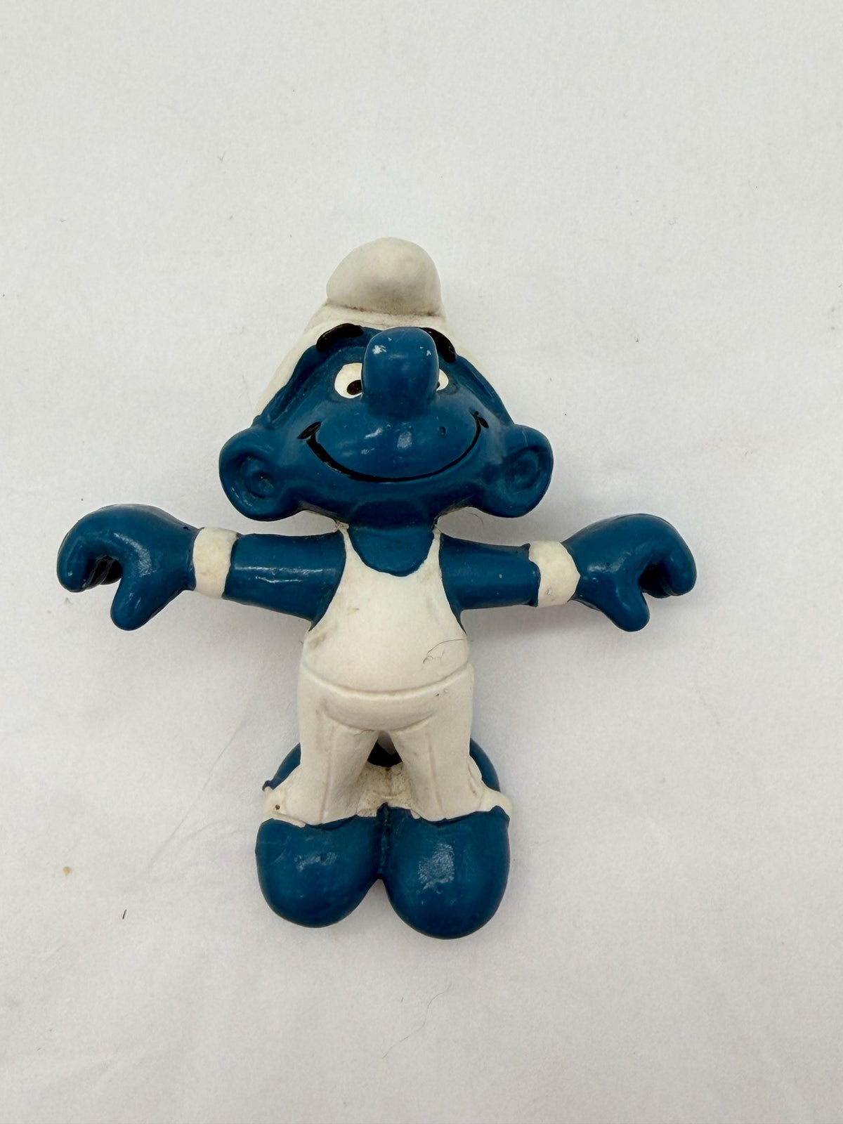 1980 Smurfs Rings Acrobat Smurf Schleich Peyo PVC mini figure