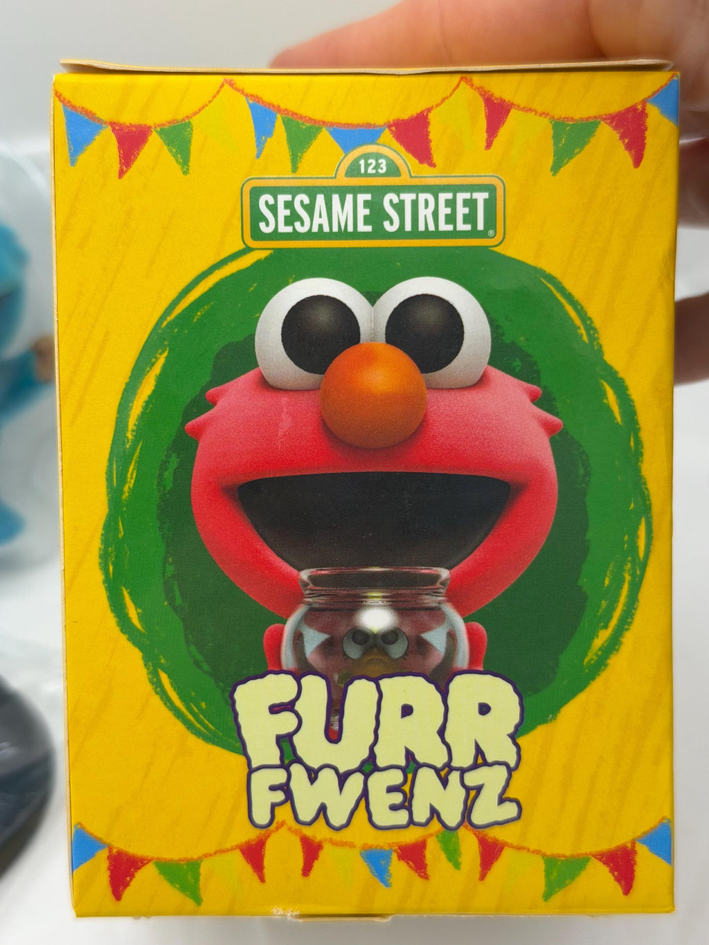 Sesame Street Cookie Monster Furr Fwenz flocked blind box figure and stand