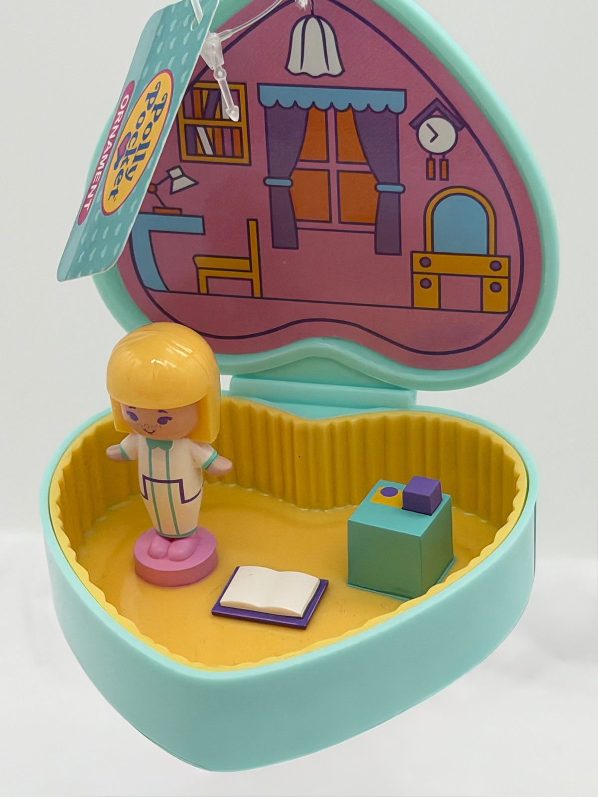 Polly Pocket heart compact Christmas ornament