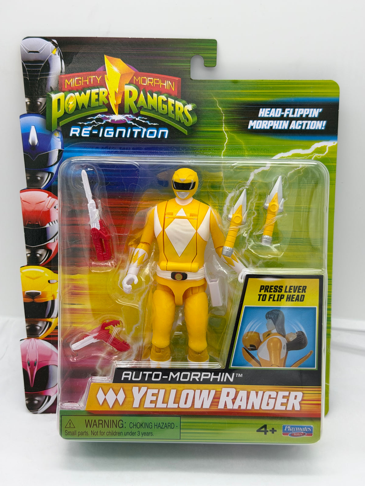 Mighty Morphin Power Rangers Re-Ignition Auto-Morphin Yellow Ranger/ Trini action figure