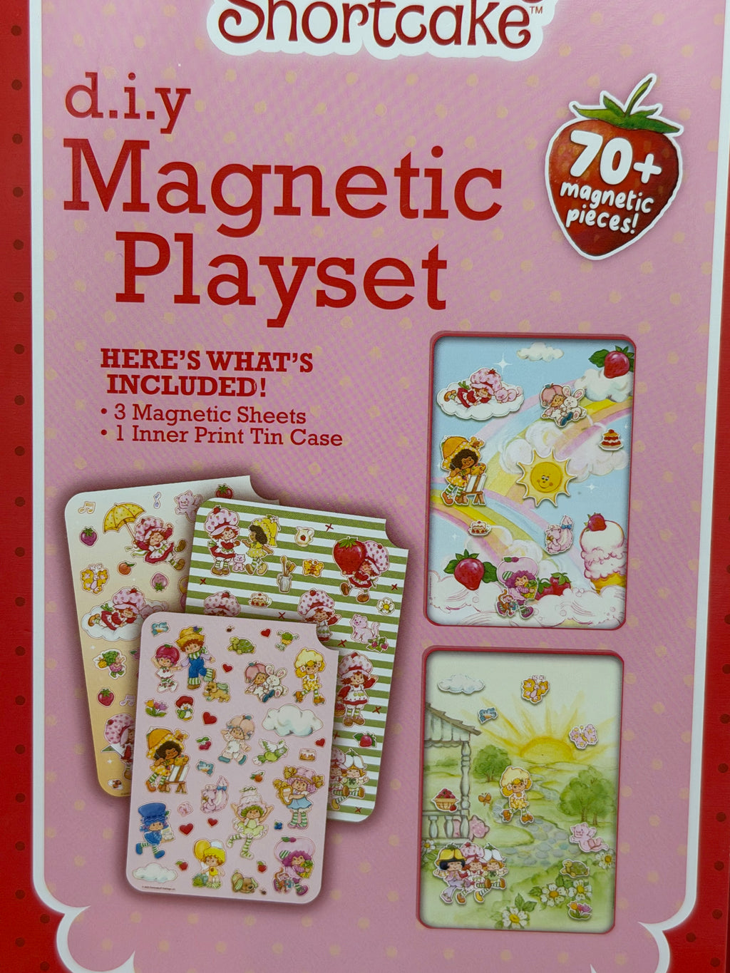 New Strawberry Shortcake magnetic playset in travel tin