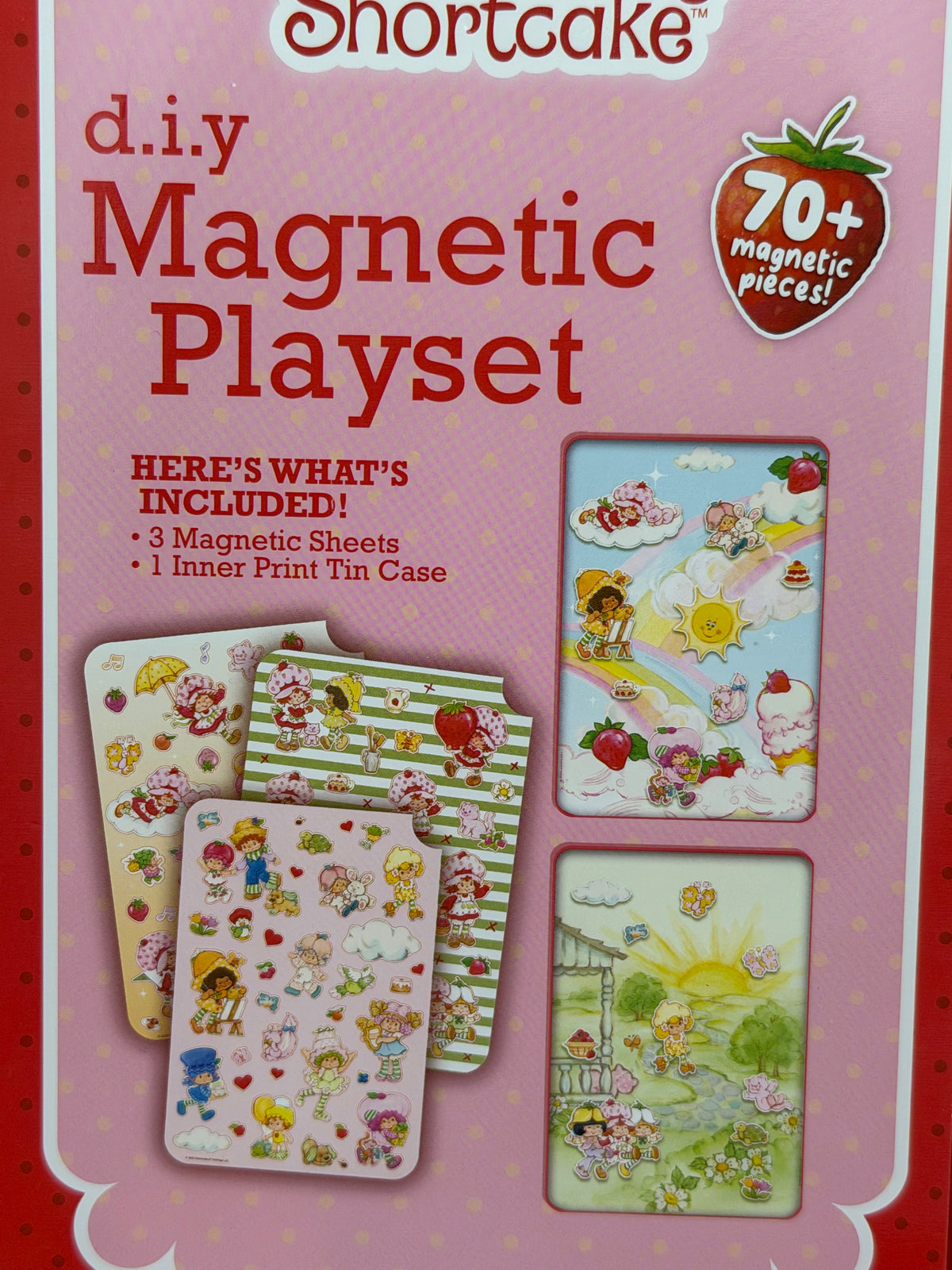 New Strawberry Shortcake magnetic playset in travel tin