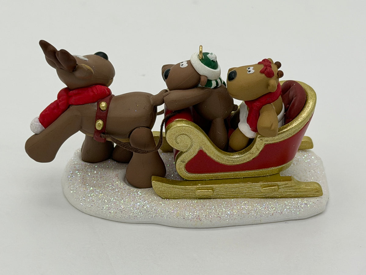 2008 Hallmark Keepsake Rodney Reindeer A Holiday Ride ornament
