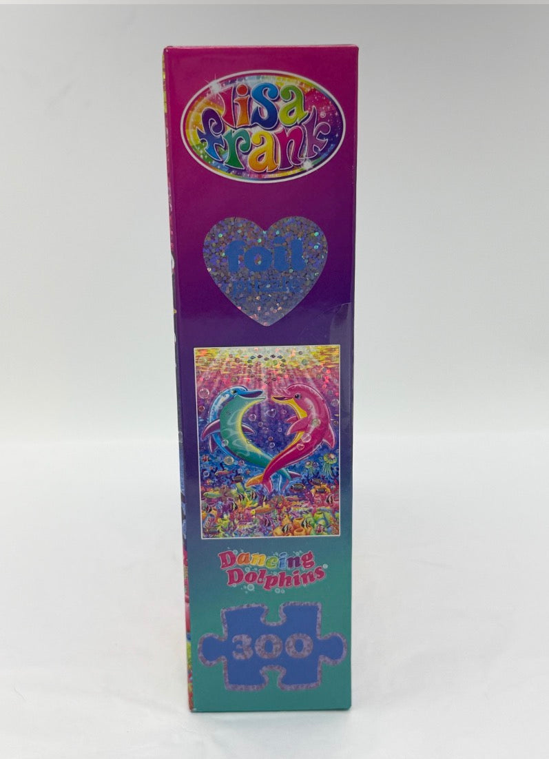 Lisa Frank new glittery foil 300 piece jigsaw puzzle - Dolphins