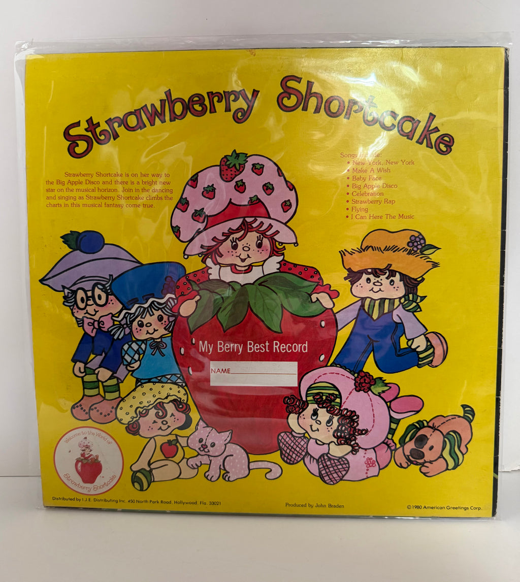 Vintage Strawberry Shortcake vinyl LP lot of 2